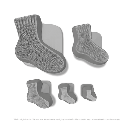 Knitted Sock Stamps - Photo Textured - Ceramind® Tools