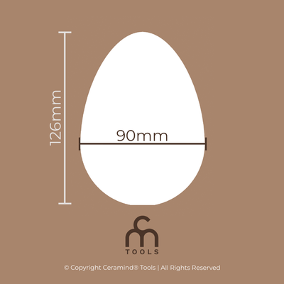 Large Egg | Slip Casting Mold | 90mm Diameter, 126mm High - Ceramind® Tools