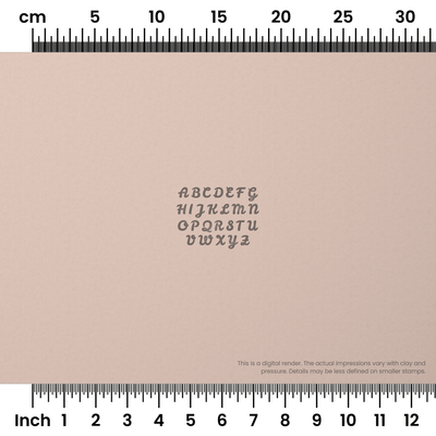 Leckerli One | All Caps | Alphabet Stamp Sets - Ceramind® Tools
