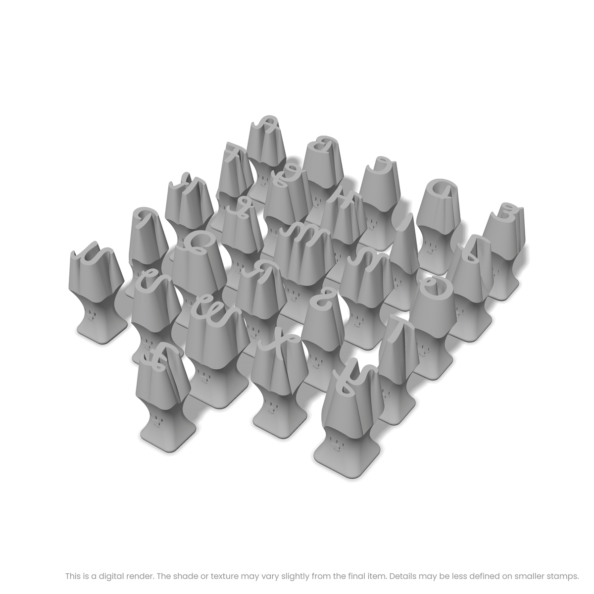 Leckerli One | All Caps | Alphabet Stamp Sets - Ceramind® Tools