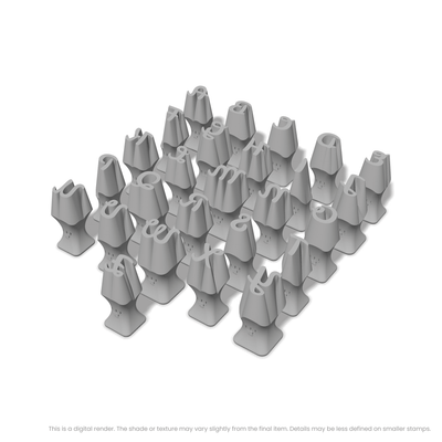 Leckerli One | All Caps | Alphabet Stamp Sets - Ceramind® Tools