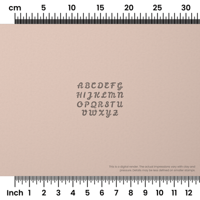 Leckerli One | All Caps | Alphabet Stamp Sets - Ceramind® Tools