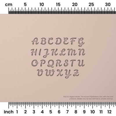 Leckerli One | All Caps | Alphabet Stamp Sets - Ceramind® Tools