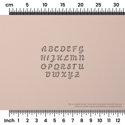 Leckerli One | All Caps | Alphabet Stamp Sets - Ceramind® Tools