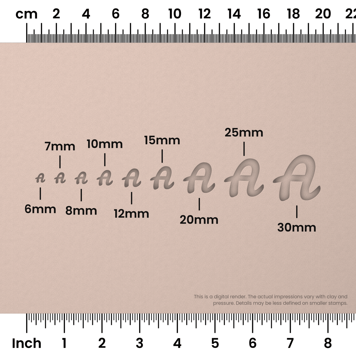 Leckerli One | All Caps | Alphabet Stamp Sets - Ceramind® Tools