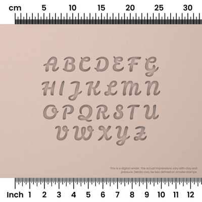 Leckerli One | All Caps | Alphabet Stamp Sets - Ceramind® Tools