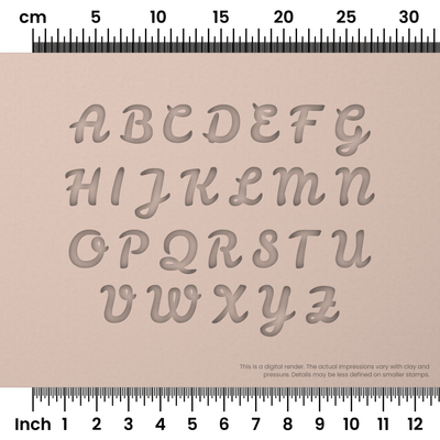 Leckerli One | All Caps | Alphabet Stamp Sets - Ceramind® Tools