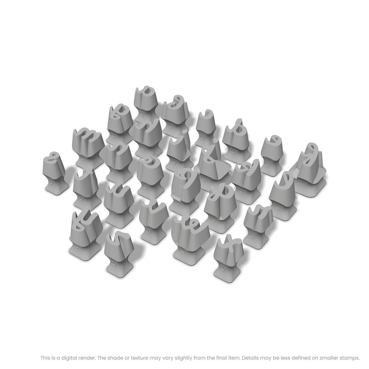 Leckerli One | Lowercase | Alphabet Stamp Sets - Ceramind® Tools