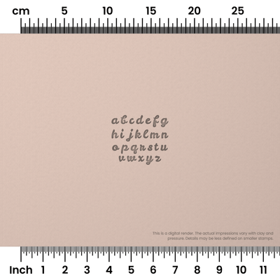 Leckerli One | Lowercase | Alphabet Stamp Sets - Ceramind® Tools