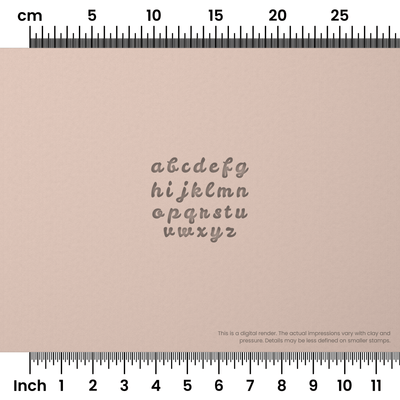 Leckerli One | Lowercase | Alphabet Stamp Sets - Ceramind® Tools