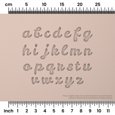 Leckerli One | Lowercase | Alphabet Stamp Sets - Ceramind® Tools