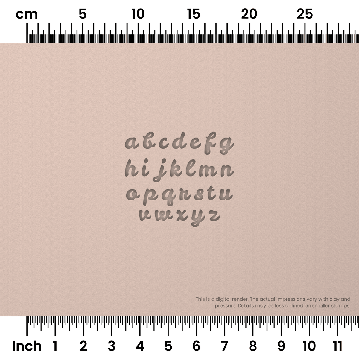Leckerli One | Lowercase | Alphabet Stamp Sets - Ceramind® Tools