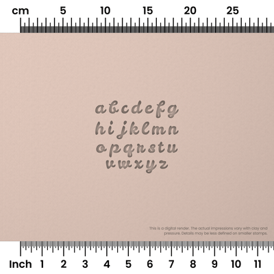 Leckerli One | Lowercase | Alphabet Stamp Sets - Ceramind® Tools