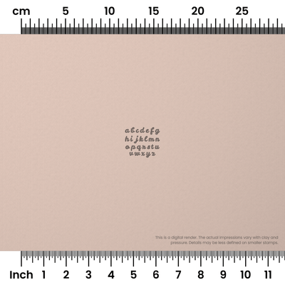 Leckerli One | Lowercase | Alphabet Stamp Sets - Ceramind® Tools