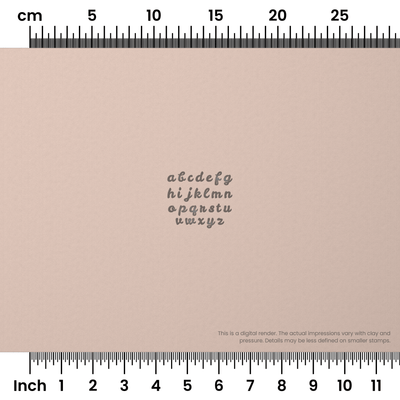 Leckerli One | Lowercase | Alphabet Stamp Sets - Ceramind® Tools