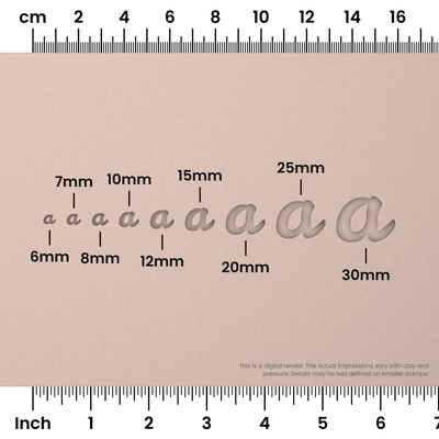 Leckerli One | Lowercase | Alphabet Stamp Sets - Ceramind® Tools