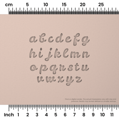 Leckerli One | Lowercase | Alphabet Stamp Sets - Ceramind® Tools