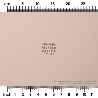 Leckerli One | Lowercase | Alphabet Stamp Sets - Ceramind® Tools