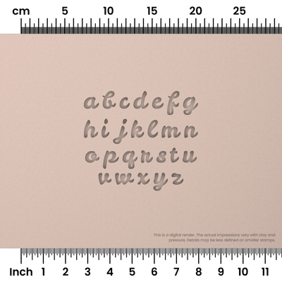 Leckerli One | Lowercase | Alphabet Stamp Sets - Ceramind® Tools