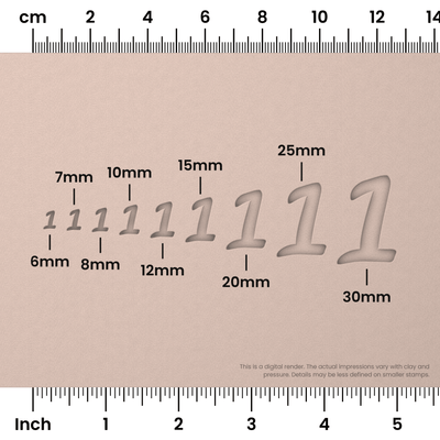 Leckerli One | Number Stamp Sets - Ceramind® Tools