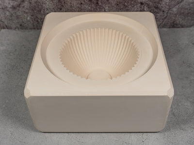 Linjetexturskål | Gjutform | 111mm Diameter, 57,5mm Hög - Ceramind® Tools