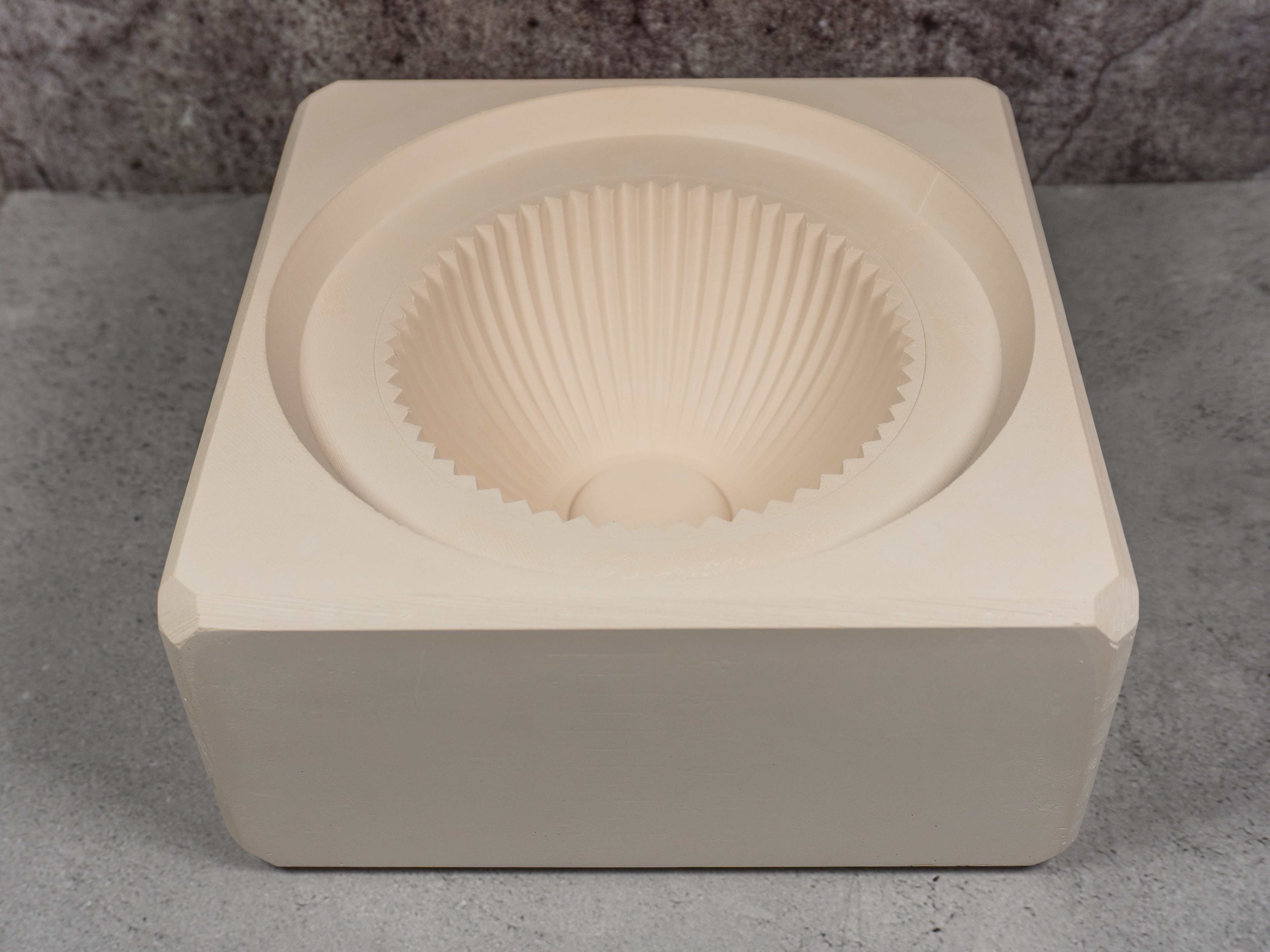 Line Texture Bowl | Slip Casting Mold | 111mm Diameter, 57.5mm High - Ceramind® Tools