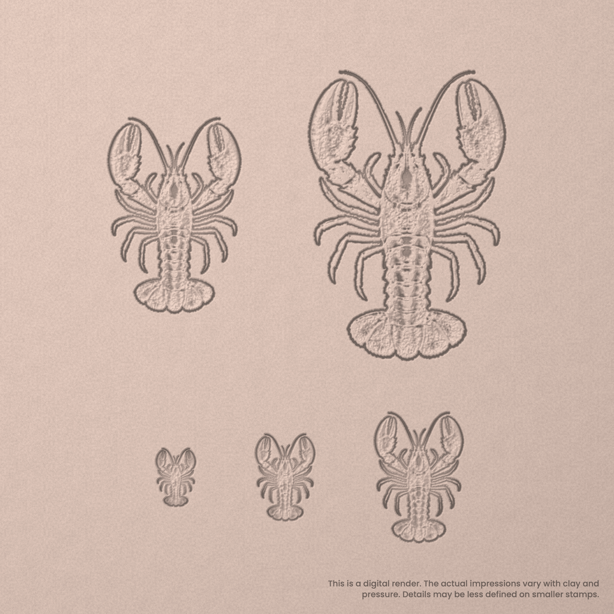 Lobster Stamps - Photo Textured - Ceramind® Tools