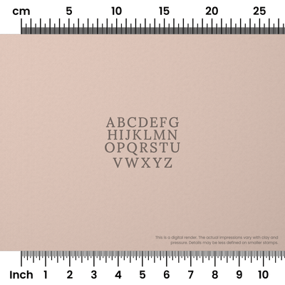 Lora | All Caps | Alphabet Stamp Sets - Ceramind® Tools