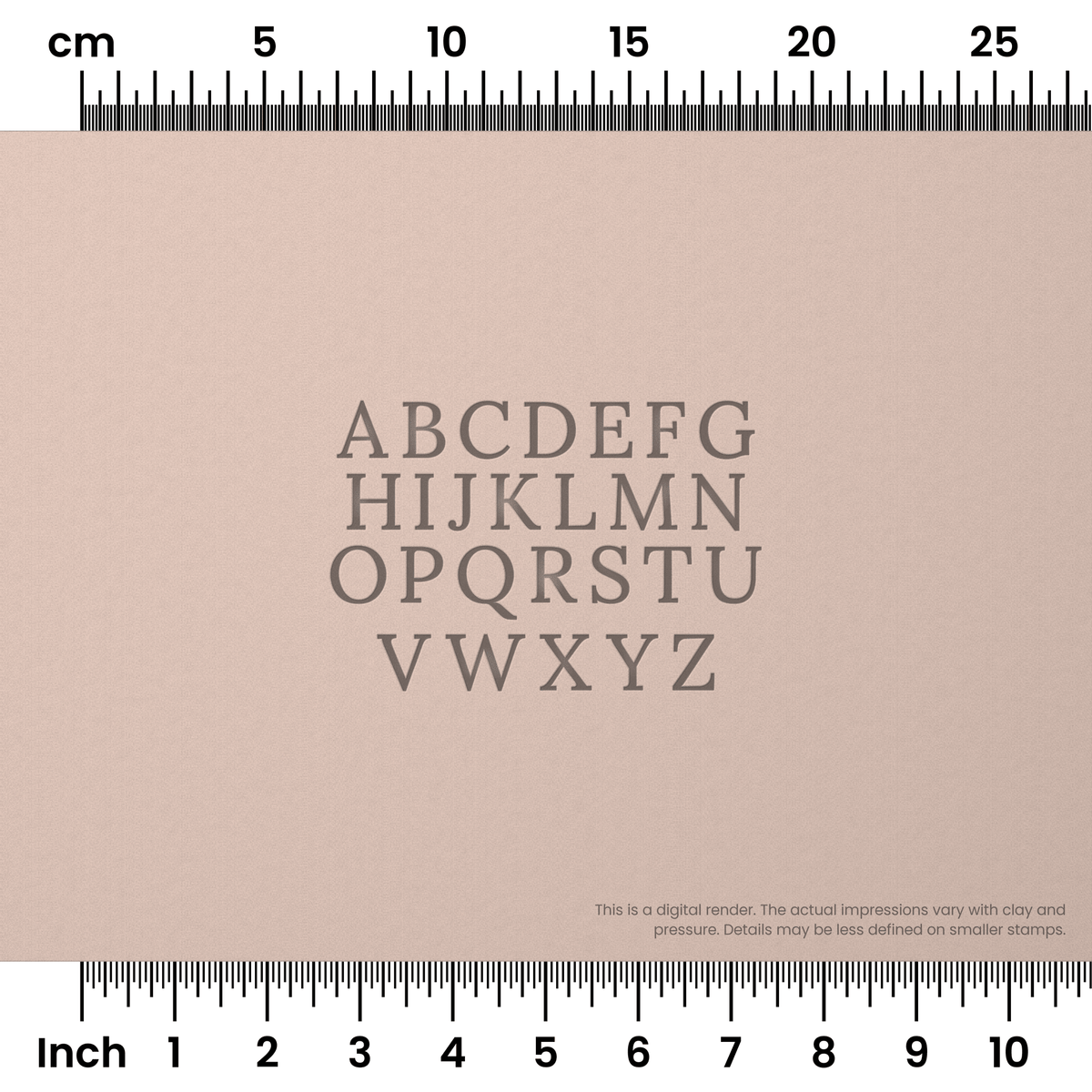 Lora | All Caps | Alphabet Stamp Sets - Ceramind® Tools