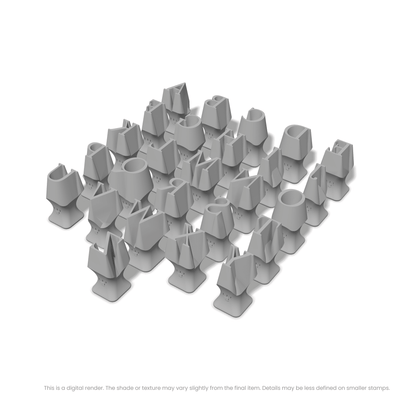Lora | All Caps | Alphabet Stamp Sets - Ceramind® Tools