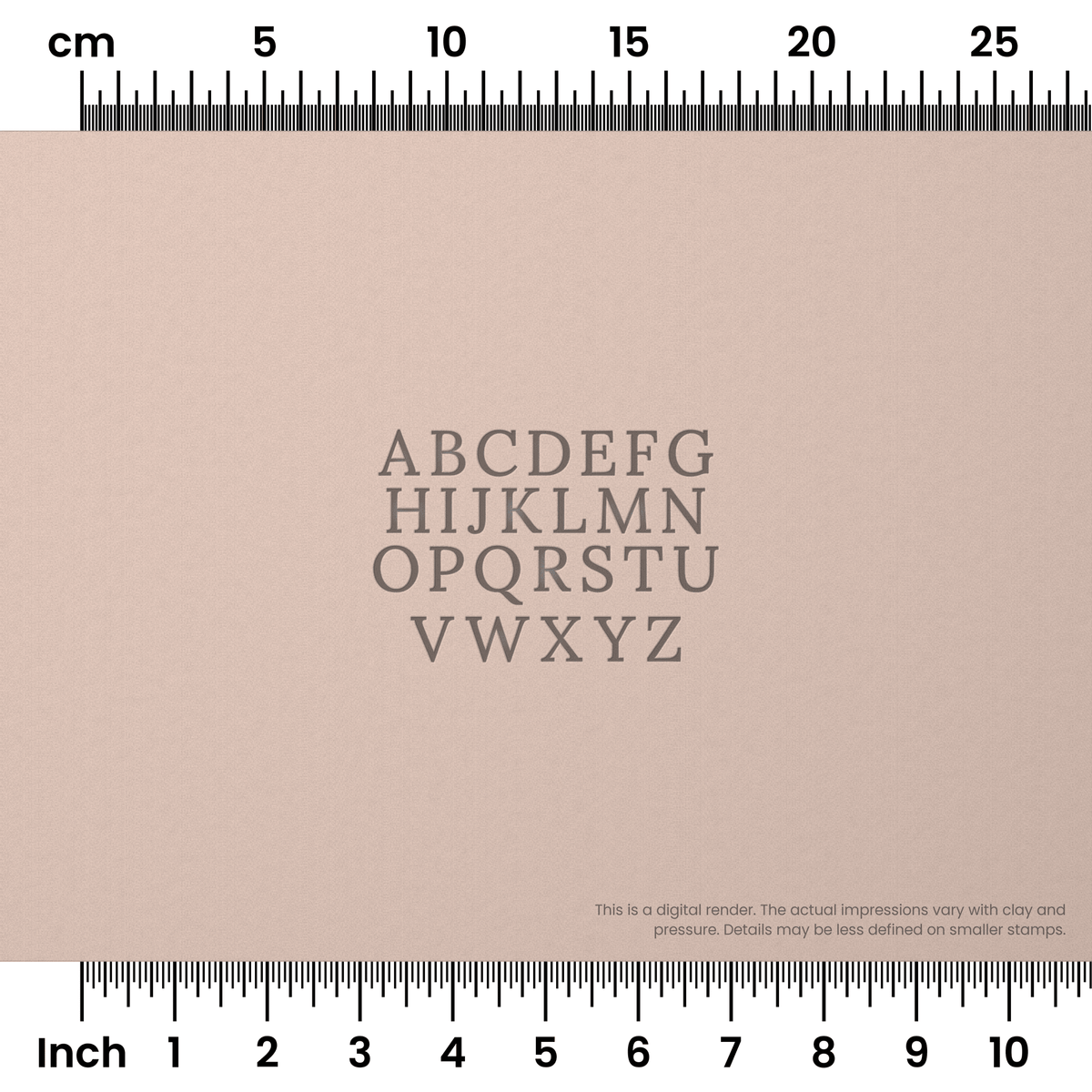 Lora | All Caps | Alphabet Stamp Sets - Ceramind® Tools
