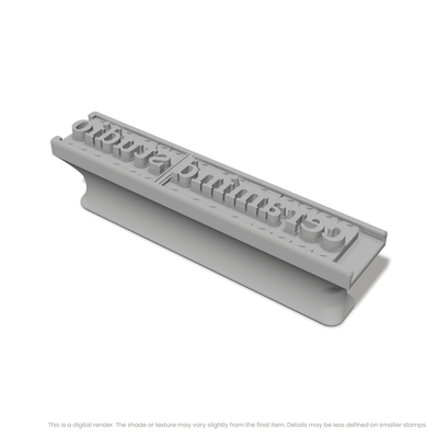 Lora | Font Rail Stamp Sets | Letters, Numbers, and Symbols - Ceramind® Tools