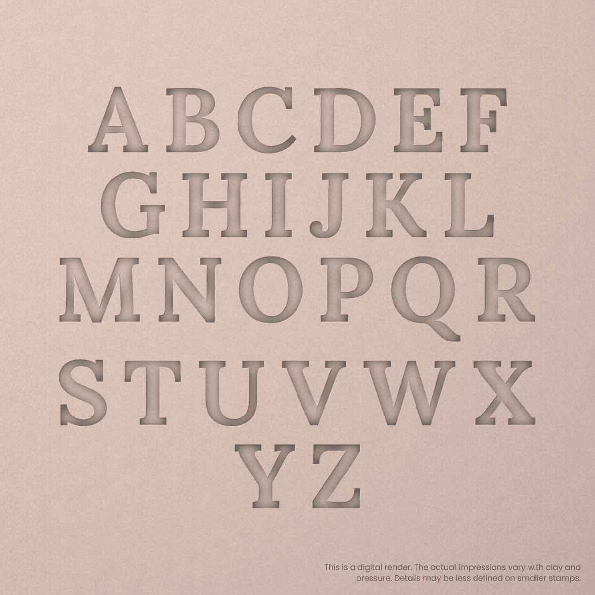 Lora | Font Rail Stamp Sets | Letters, Numbers, and Symbols - Ceramind® Tools