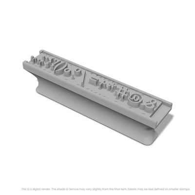 Lora | Font Rail Stamp Sets | Letters, Numbers, and Symbols - Ceramind® Tools
