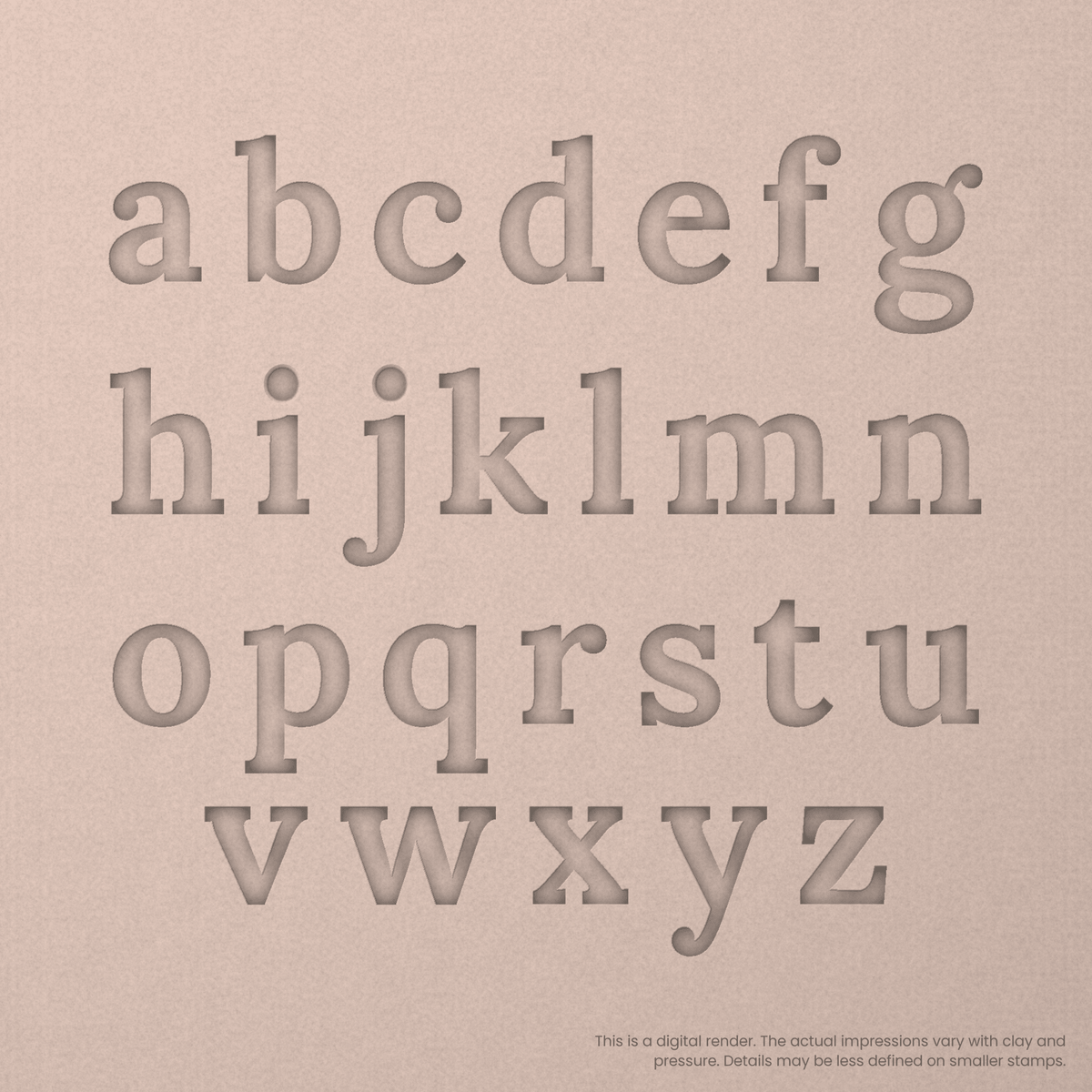 Lora | Font Rail Stamp Sets | Letters, Numbers, and Symbols - Ceramind® Tools