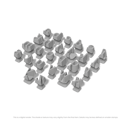 Lora | Lowercase | Alphabet Stamp Sets - Ceramind® Tools
