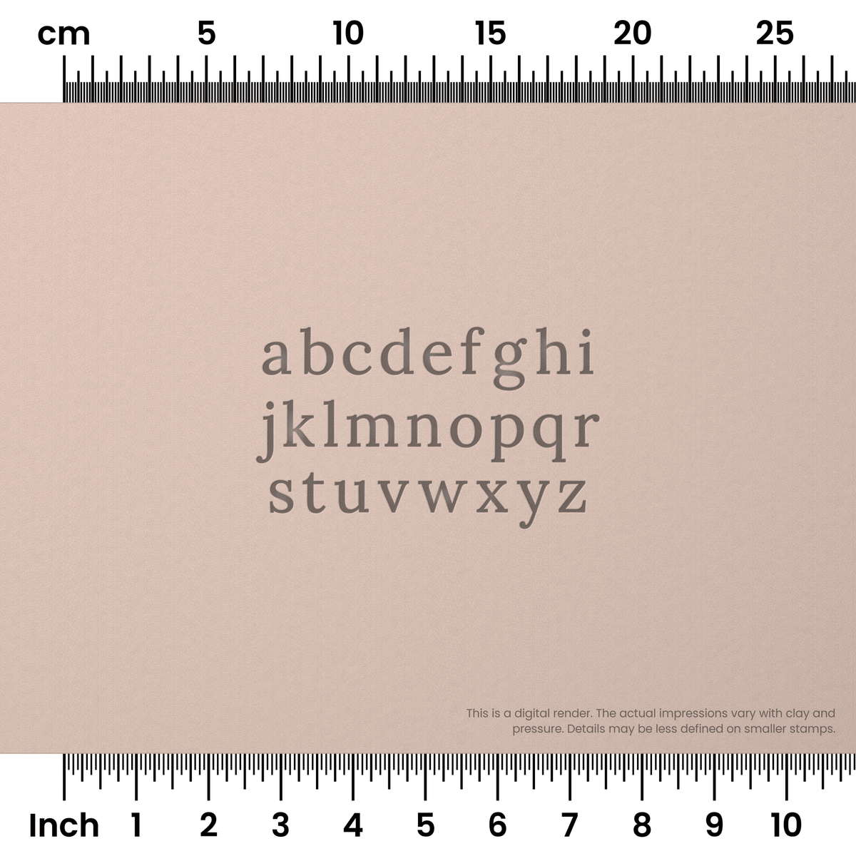 Lora | Lowercase | Alphabet Stamp Sets - Ceramind® Tools