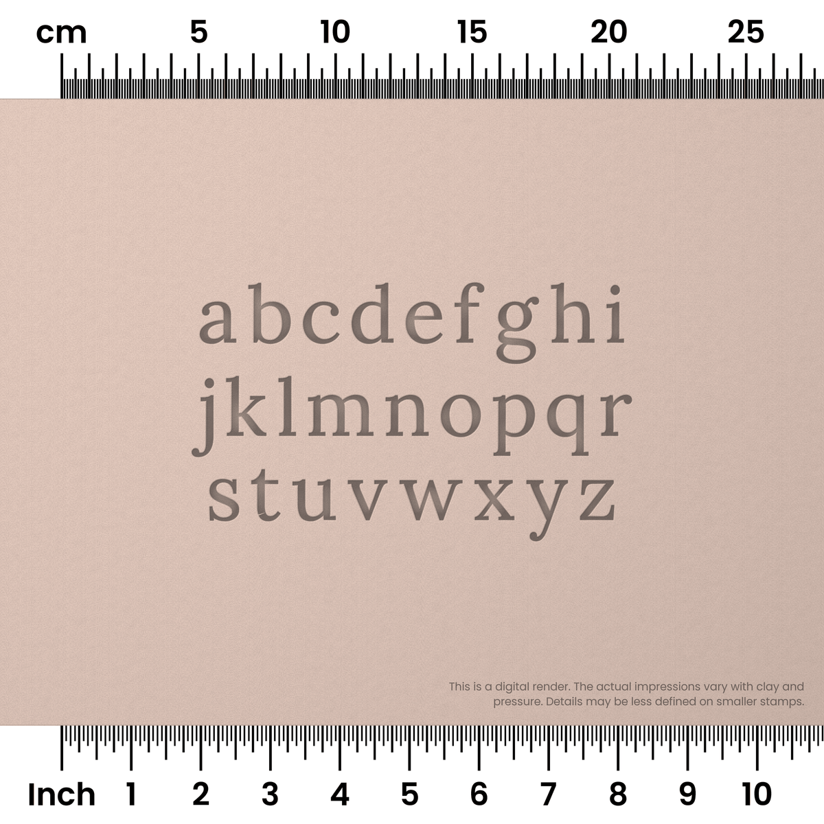 Lora | Lowercase | Alphabet Stamp Sets - Ceramind® Tools