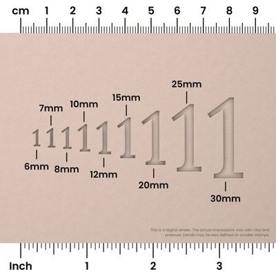 Lora | Number Stamp Sets - Ceramind® Tools