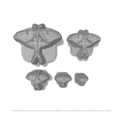Luna Moth Stamps - Photo Textured - Ceramind® Tools