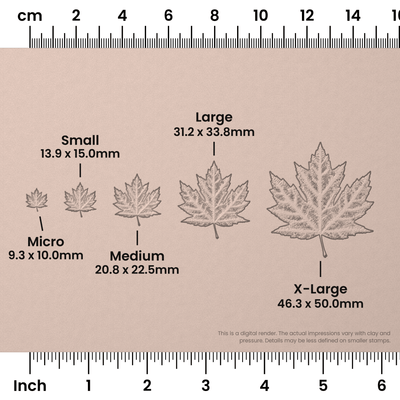 Maple Leaf Stamps - Photo Textured - Ceramind® Tools