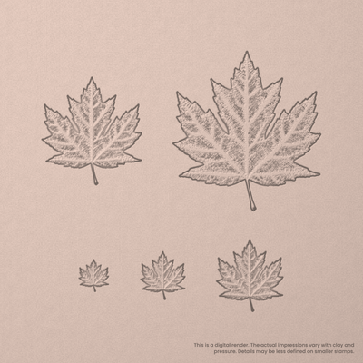 Maple Leaf Stamps - Photo Textured - Ceramind® Tools