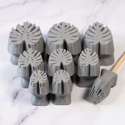 Monstera Leaf Stamps - 3 Styles & Sizes - Ceramind® Tools