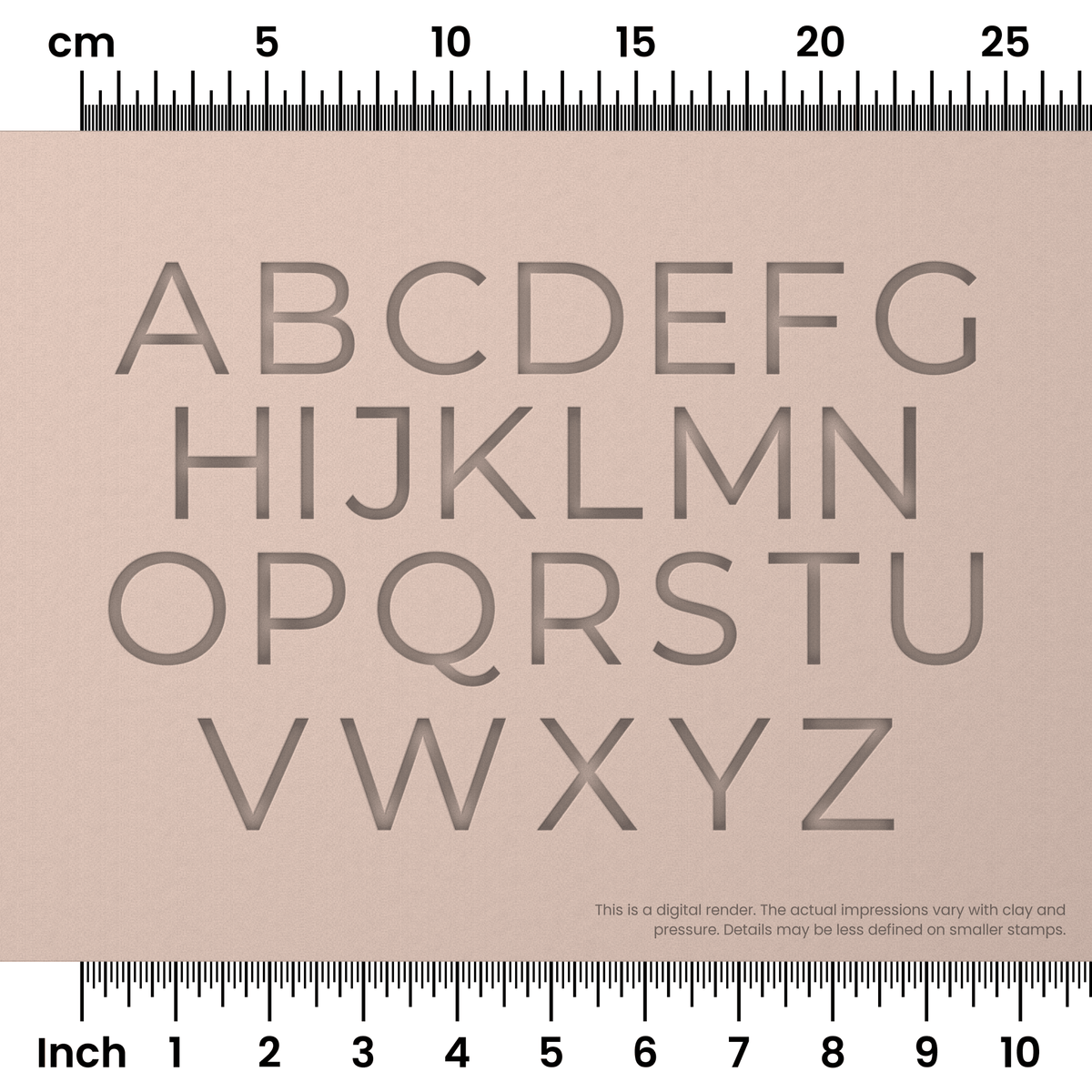 Montserrat | All Caps | Alphabet Stamp Sets - Ceramind® Tools