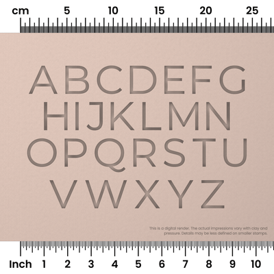 Montserrat | All Caps | Alphabet Stamp Sets - Ceramind® Tools