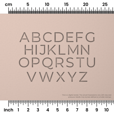 Montserrat | All Caps | Alphabet Stamp Sets - Ceramind® Tools