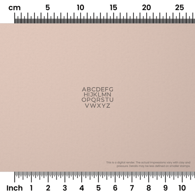 Montserrat | All Caps | Alphabet Stamp Sets - Ceramind® Tools