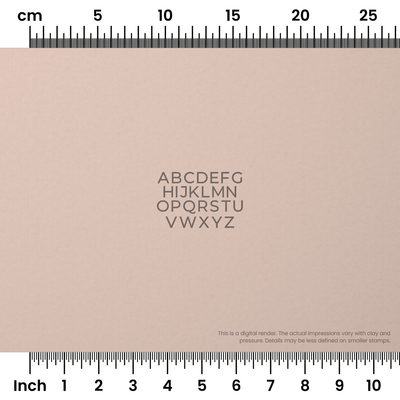 Montserrat | All Caps | Alphabet Stamp Sets - Ceramind® Tools