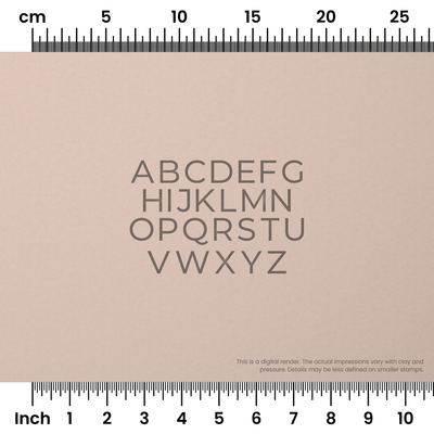 Montserrat | All Caps | Alphabet Stamp Sets - Ceramind® Tools