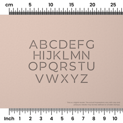 Montserrat | All Caps | Alphabet Stamp Sets - Ceramind® Tools